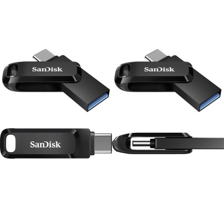 SanDisk Ultra Dual Drive 128GB 3.2 Gen 1 USB stick Sort